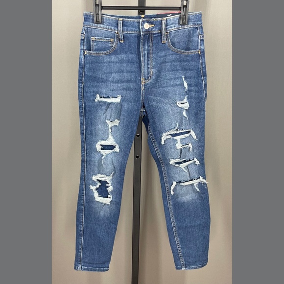 Hollister Denim - NEW Hollister Jeans Womens 26 3 blue denim skinny distressed preppy casual